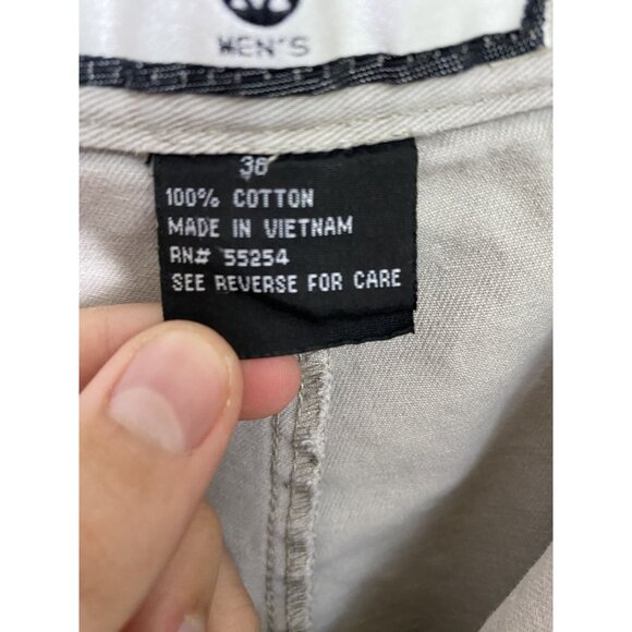 Trilogy Mens Tan Shorts 38 cotton button zipper pockets 55254 - Picture 4 of 8